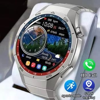 2025 Новые умные часы для мужчин Фитнес-трекер SOS/Bluetooth Вызов/GPS Несколько спортивных режимов Кислород в крови Частота сердечных сокращений для IOS/Android