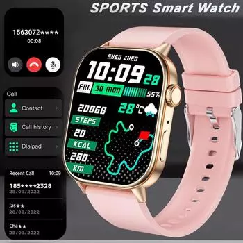 2025 Новые умные часы с GPS-позиционированием Легкие Модные Спортивные Компас Для улицы Взрослые Мужские Женские Умные часы Здоровье SOS Пожилые розовый