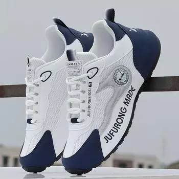 2025 новые весенние и летние мужские кроссовки из дышащей сетки мужская спортивная и повседневная обувь корейская версия универсальные кроссовки модная обувь 38