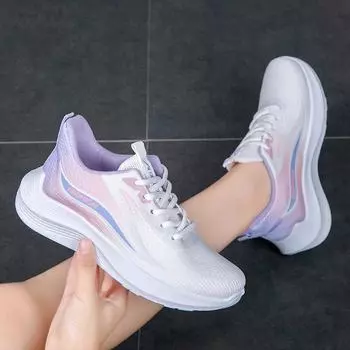 2025 новые весенние и осенние новые сверхлегкие кроссовки для бега спортивная обувь дышащая амортизирующая мягкая подошва студенческие легкие женские кроссовки для бега 36