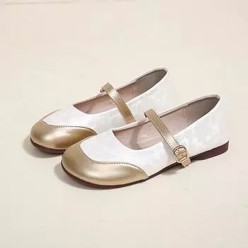 2025 новые весенние и осенние темпераментные повседневные и универсальные новые китайские туфли с одним словом и неглубоким горлом французские туфли Мэри Джейн 35