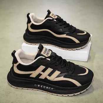 2025 новые весенние туфли для папы сетчатые дышащие мужские спортивные и повседневные мужские туфли на платформе модные мужские туфли 39 белый