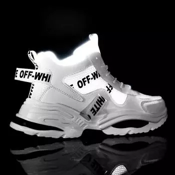 2025 новые весенние высокие мужские туфли корейская версия тренд универсальный увеличение высоты мужской спорт и отдых интернет знаменитость папа модная обувь 36