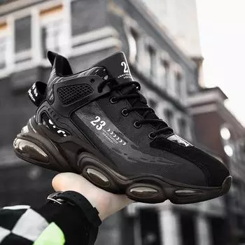 2025 новые высокие баскетбольные кроссовки, мужские повседневные и прочные кроссовки, с бархатом на выбор баскетбольные кроссовки 39