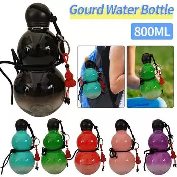 2025 Новый 800 мл Бутылка вина большой емкости ПК креативный чайник для воды Спортивный Винтаж Китайский Ретро-вдохновленный тыквенная бутылка для воды