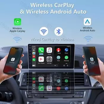 2025 Новый автомобильный видеобокс Carplay адаптер проводной для беспроводной Carplay и Android Auto Cars Smart AI Box WIFI для Netflix Youtube