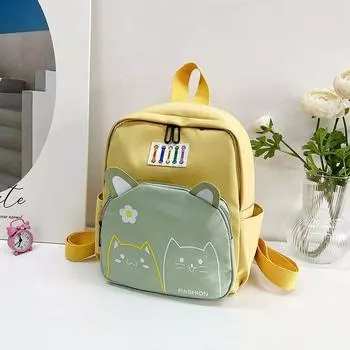 2025 новый детский рюкзак детский рюкзак для дошкольников весенняя прогулка рюкзак в стиле кэжуал для девочек one size fits all жёлтый