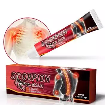 2025 Новый дизайн Яд скорпиона Обезболивающая мазь для суставов, коленей, спины, мышц, обезболивающий крем 20 г 20 g