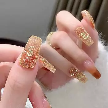 2025 Новый год Металлическая цепь для дизайна ногтей Стразы Сплавные гвоздики Украшения для дизайна ногтей Цепи Дизайн своими руками Маникюр Ювелирные изделия Аксессуары 1