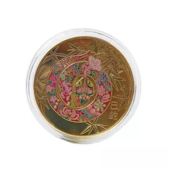 2025 Новый год Змеи памятные монеты китайский зодиак медали 3D рельефные монеты коллекционные новогодние монеты 1 шт 1PC