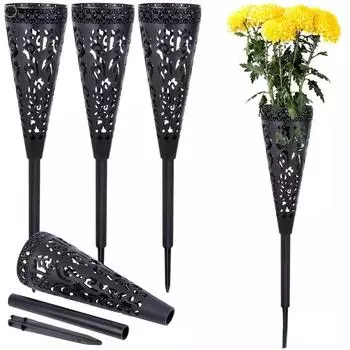 2025 Новый кладбищенский садовый цветок корзина для цветов выдолбленная садовая корзина цветочная композиция цветочная корзина корзина 1PCS