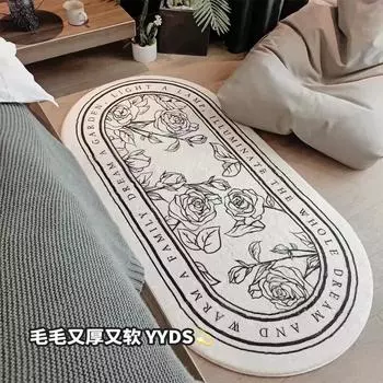 2025 новый ковер для спальни, прикроватный коврик перед кроватью, французский ковер, осенне-зимний ковер, коврик для гостиной 50x160cm 19.7x62.9in