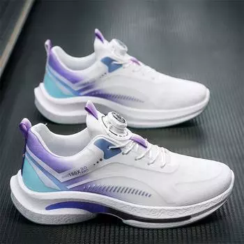 2025 новый модный тренд кроссовки с вращающейся пряжкой весенние и летние кроссовки сетчатые дышащие мужские туфли молодежная обувь 39