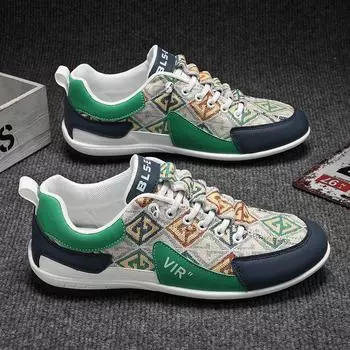 2025 новый модный тренд повседневная обувь в британском стиле универсальная мужская обувь на шнуровке удобная деловая обувь мужская 39 синий