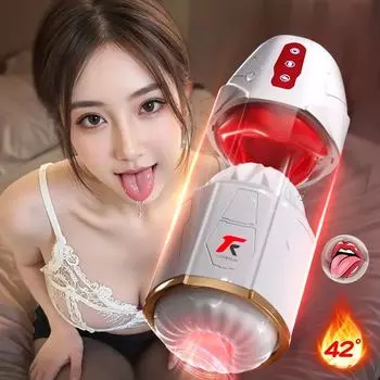 2025 Новый Мужской Автоматический Мастурбационный Кубок Взрослая Секс-Игрушка 18+ Лизание Сосание Вибрационный Тренажер Пениса Подогреваемый Мастурбатор для Мужского Анального Секса Машина A