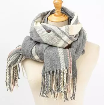 2025 Новый роскошный кашемировый женский шарф весна-зима клетчатая накидка накидка на голову женский палантин бандана шарфы платок