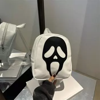 2025 новый рюкзак женский, темный, индивидуальный, рюкзак с черепом, модная универсальная сумка через плечо фиолетовый