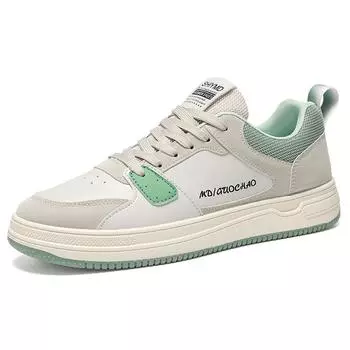 2025 новый стиль мужская летняя дышащая обувь мужские универсальные кожаные белые кроссовки на платформе повседневная обувь для скейтбординга 39