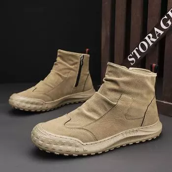 2025 новый стиль охраны труда мужская обувь осень водонепроницаемая противоскользящая полевая легкая мужская рабочая обувь повседневные спортивные ботинки Martin 39