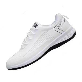 2025 новый стиль тканевой обуви для мужчин осенние дышащие сетчатые кроссовки противоскользящие износостойкие повседневные скейтерские туфли для мужчин сетчатая обувь 39