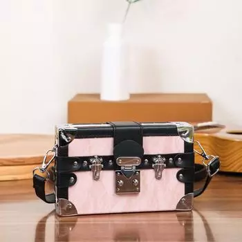 2025 Новый тренд Box Маленькая квадратная женская сумка ретро Маленькая коробка универсальная сексуальная одно плечо кроссбоди женская сумка чёрный
