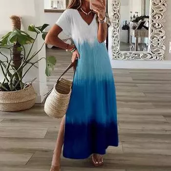 2025 Новый тренд утягивающего платья с талией, свободное удобное платье, женская мода, элегантное платье, весна-лето, принт S фиолетовый