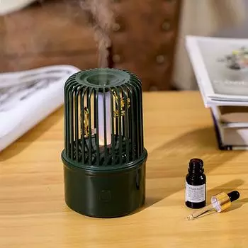 2025 Новый USB-шнур питания, увлажнитель воздуха с функцией оповещения Bird, диффузор эфирных масел, поставляется с четким звуком птицы, помогающим заснуть, музыкой бежевый