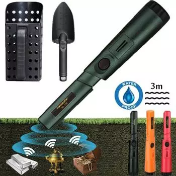 2025 Новый высокочувствительный металлоискатель с указкой GP-pointer, водонепроницаемый ручной металлоискатель IP68 с комплектом браслета красный