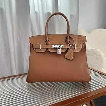 2025 новый высококачественный крокодиловый узор контрастного цвета портативная платиновая сумка большой емкости из коровьей кожи модная универсальная сумка-мессенджер сращивание