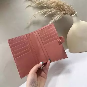 2025 Новый женский кошелек средней и длинной длины, модная сумка из овчины, плетеный кошелек, сумка для карт Length 10, width 1, height 15 чёрный