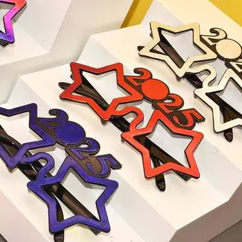 2025 Очки Новогодняя вечеринка Украшения для глаз Пластиковый реквизит Солнцезащитные очки Реквизит для фотосъемки Рождественские украшения Смешные очки A5