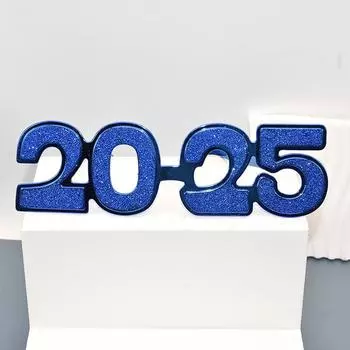 2025 Очки с цифрами, очки с Новым годом, очки с бриллиантовым блеском, реквизит для косплея, украшения для рождественской вечеринки, забавные очки A4