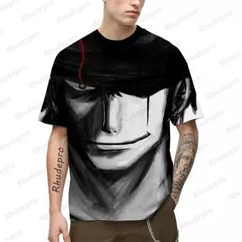 2025 One Piece Косплей Футболка Мужская Женская 3D Футболка Повседневный Топ Аниме Короткий Рукав Обезьяна D. Луффи Ророноа Зоро S