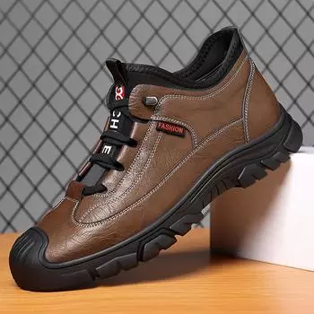2025 осень и зима новая мужская обувь мода повседневная обувь для активного отдыха альпинистская обувь простая трендовая обувь для инструментов 38 чёрный