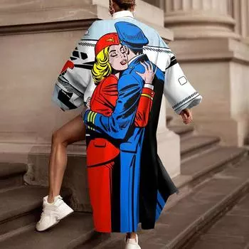 2025 осень и зима новая женская одежда комплект из двух предметов с принтом топ и шорты рубашка воротник модный тренд S белый