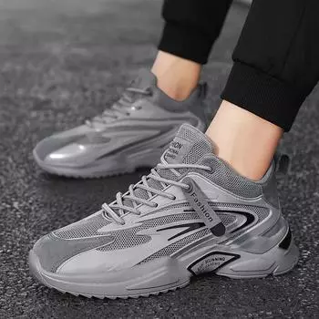 2025 осень и зима новые повседневные кроссовки, мужские сетчатые бархатные туфли для пап в модных мужских спортивных туфлях для пап 39