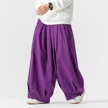 2025 Осень Мужские уличные брюки Мужские однотонные модные мужские широкие брюки Корейские брюки Повседневные мужские и женские брюки Харадзюку M армия зеленый