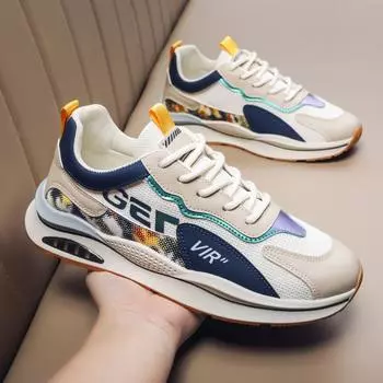 2025 осень новая спортивная обувь для мужчин и подростков тренд универсальные повседневные дышащие кроссовки для бега трендовая обувь для пап 39