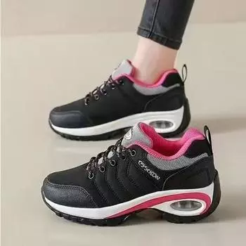 2025 осень новые кроссовки на воздушной подушке кроссовки на воздушной подушке женские увеличивающие рост мягкая подошва амортизация спортивная универсальная платформа повседневная обувь 36