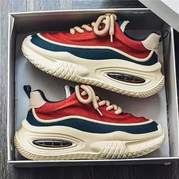 2025 осень новые мужские кожаные туфли на платформе для пап super fire ins повседневная спортивная обувь мужская обувь на воздушной подушке 39