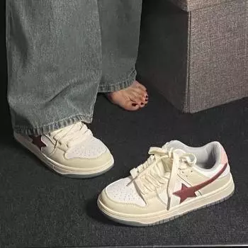 2025 осень новые туфли для женщин star board ins tide универсальные студенческие для отдыха пара спортивная обувь Harajuku harbor style tide 35