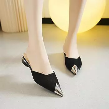 2025 осень новые туфли-лодочки с заостренным носком на тонком металлическом каблуке легкие туфли на высоком каблуке модные замшевые женские туфли 33 бежевый