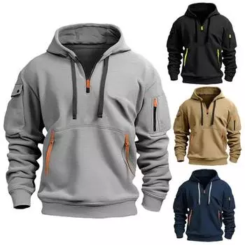 2025 Осень/Зима Мужская Повседневная Толстовка с капюшоном Doraemon Chain Arm Bag Пуловер Большая толстовка с капюшоном Wind Logo S