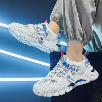 2025 осенняя сетчатая обувь мужская обувь дышащая полая сетка маленький размер повседневная спортивная обувь для молодых мужчин кроссовки 36