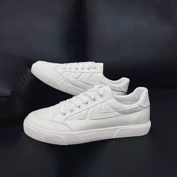 2025 парусиновые туфли летние студенческие туфли бренда Tide с низким верхом ins trend casual маленькие белые туфли пара обувь для доски в стиле Гонконга 35 белый