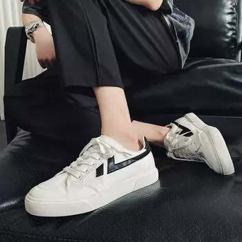 2025 парусиновые туфли летние студенческие туфли бренда Tide с низким верхом ins trend casual маленькие белые туфли пара обувь для доски в стиле Гонконга 35 белый