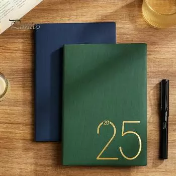 2025 Планировщик Календарь Ежемесячный Еженедельный Планировщик Янв. по декабрь. Ежедневник-планировщик 2025 с ежемесячными вкладками и страницами заметок для офиса и школы коричневый