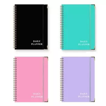 2025 Планировщик расписания на 2025 год Блокнот для дневника на 12 месяцев Блокноты для записей Формат А5 Тетрадь для записей Канцелярские принадлежности зелёный