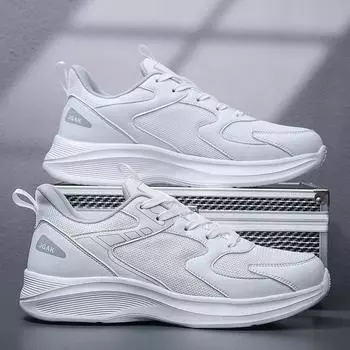 2025 plus 48 49 50 Extra Large Size Men s Running Shoes Soft Sole Outdoor Jogging Mesh BreathableLeisureSneakersMenSportsWalking 39 чёрный