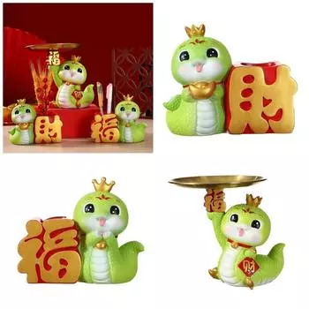 2025 Подставка для хранения украшений и ключей с узором змеи, подставка для украшения домашнего стола